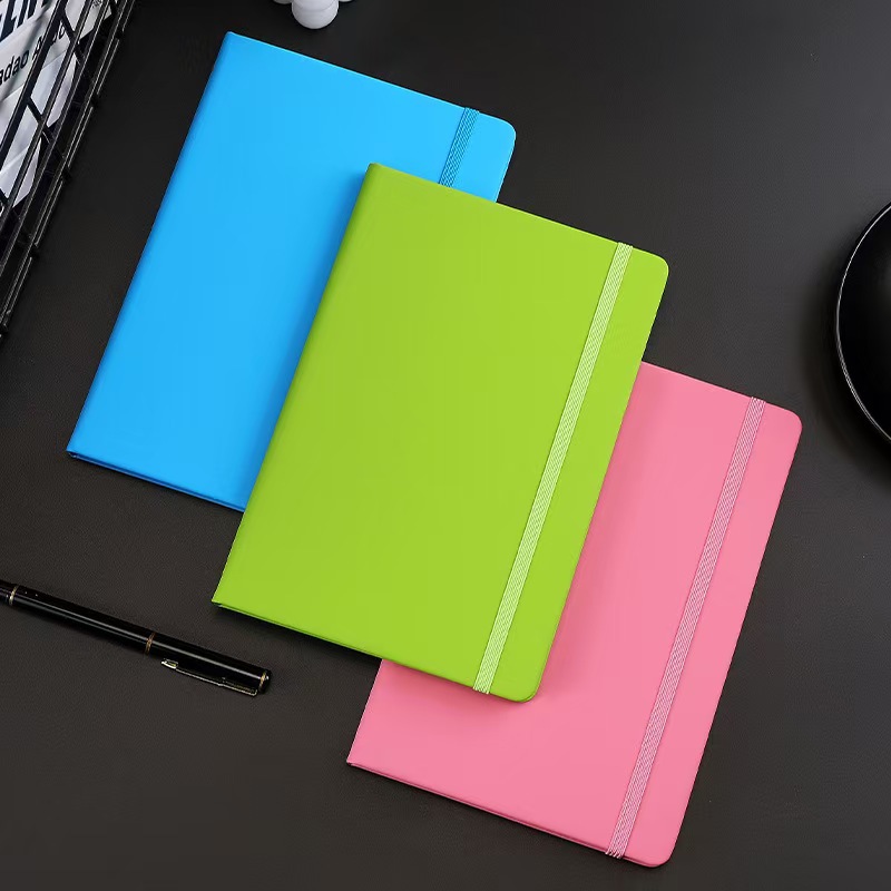 21374-A5記事本七色可印LOGO商務會議記錄工作手帳本