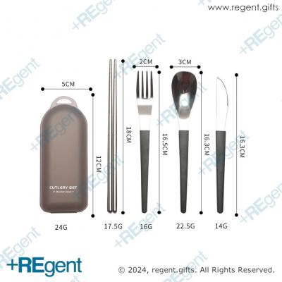 21268 - 不銹鋼摺疊便攜餐具