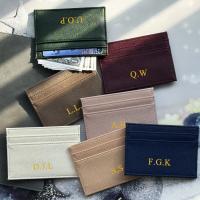 21361 - PU皮十字紋大容量證件卡包鑰匙扣套裝