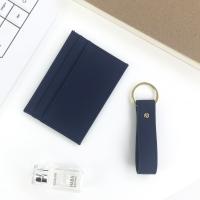 21361 - PU皮十字紋大容量證件卡包鑰匙扣套裝