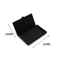 21367 - 黑胡桃木鋁合金信用卡盒名片盒商務卡包