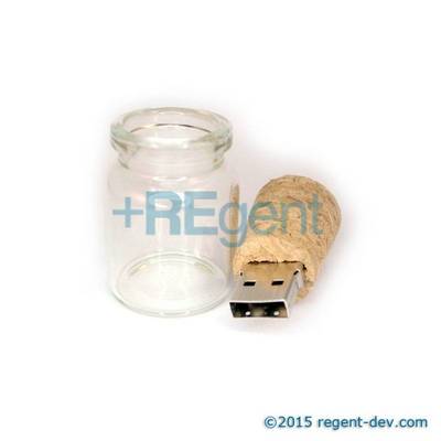 UD136 - 玻璃瓶USB手指