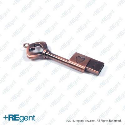 UD200 - 銅色復古鎖匙USB手指