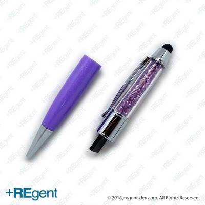 UD219 - 水钻,触控+圆珠笔U盘